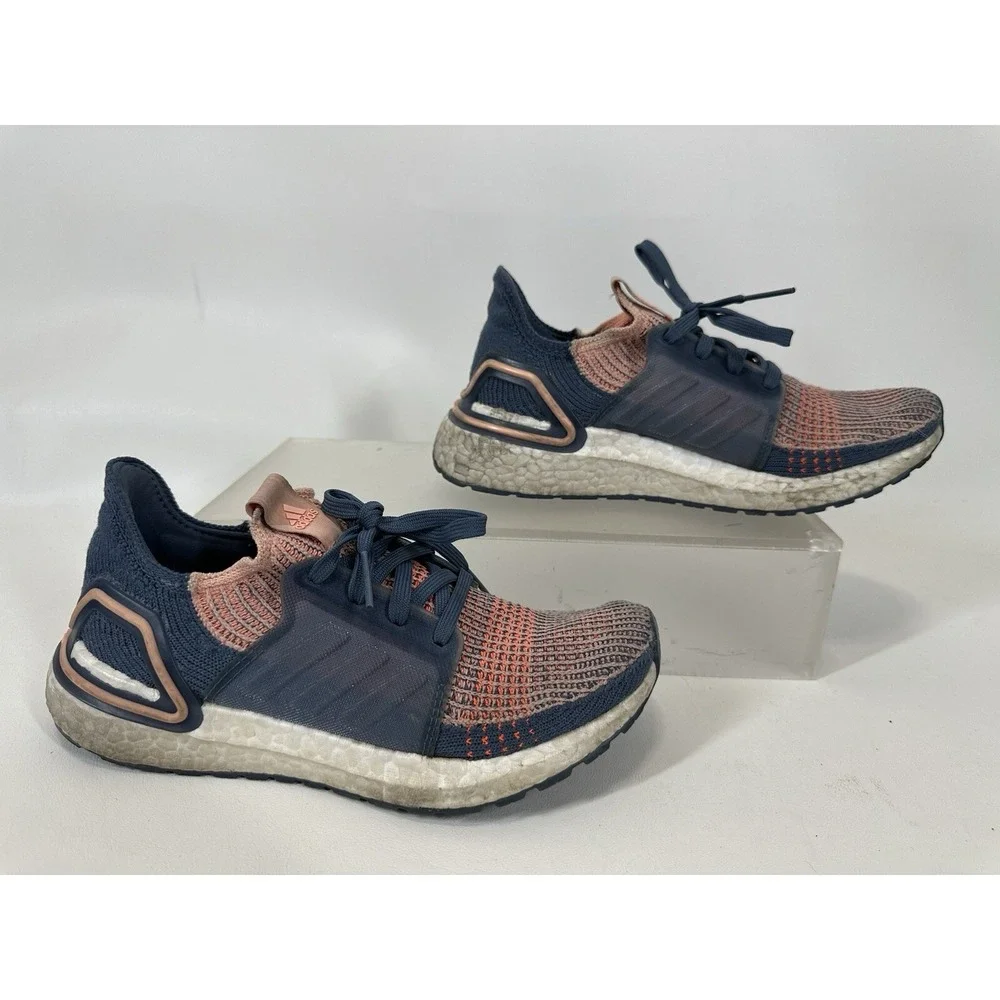 Adidas UltraBoost 19 Womens Size‎ 6 Blue Gray Pink Shoes G54013